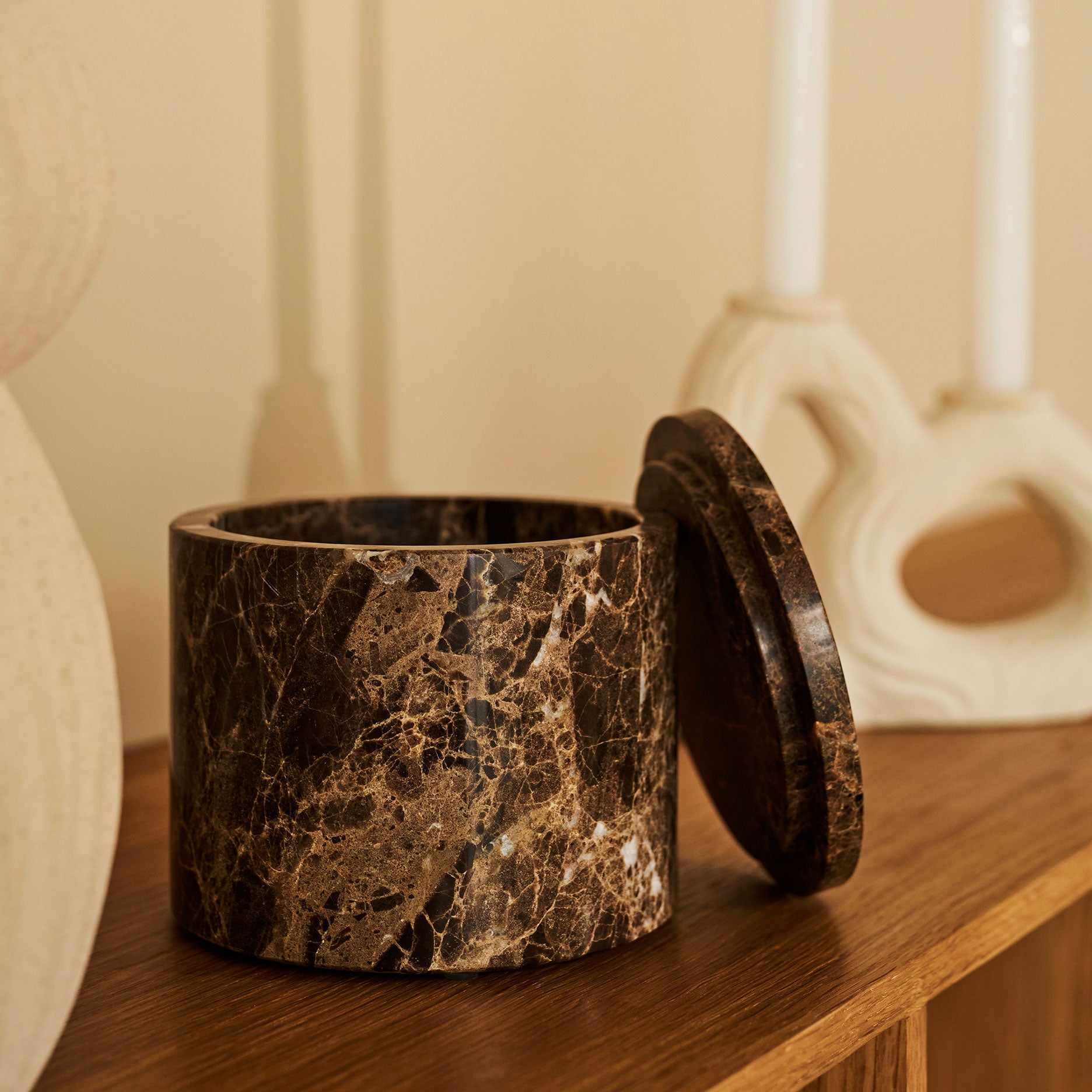 Marble II Rund krukke